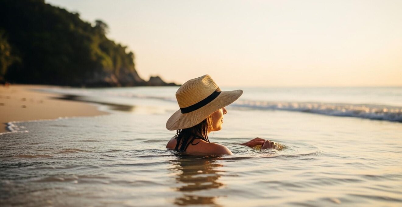Plage secrète de Koh Lanta avec sable fin, eaux calmes et ambiance relaxante